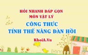 Công thức tính Thế năng đàn hồi của lò xo, ví dụ minh họa - Vật lí 10